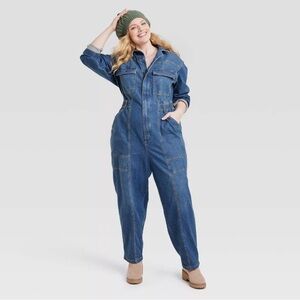 Target Universal Thread denim jumpsuitt